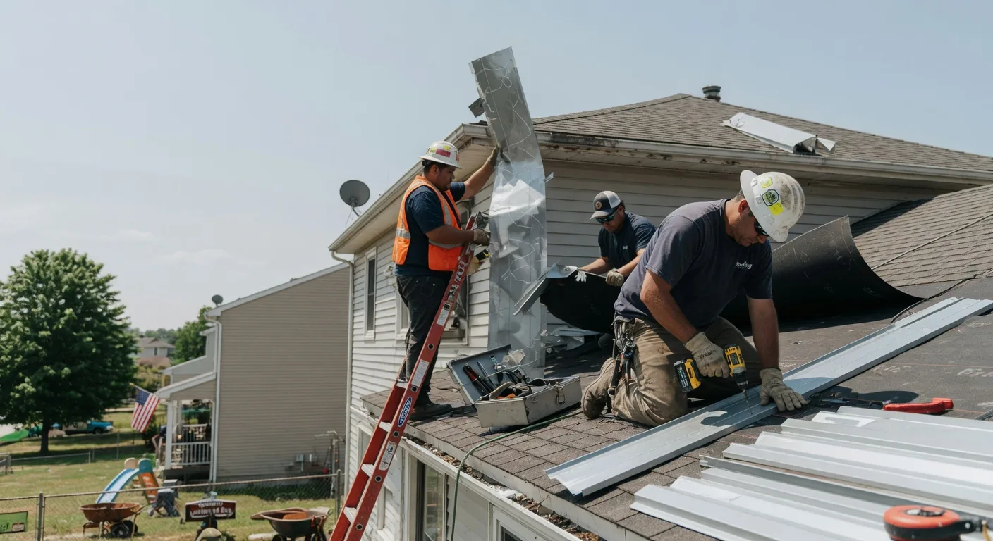 Storm Damage Metal Roof Repair in Sarah Ann, WV